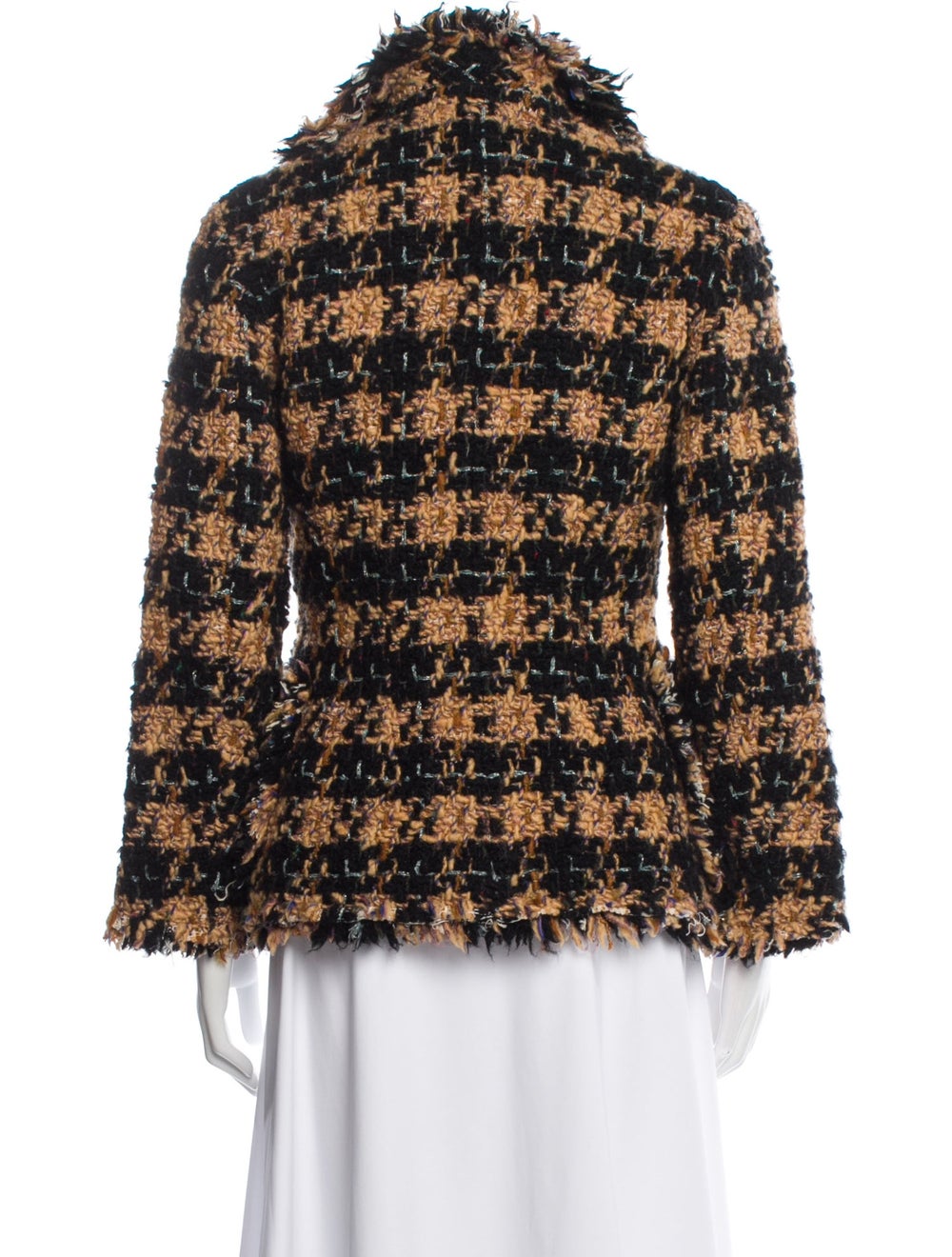 Junya Watanabe Wool Jacket Tweed Pattern Shawl Co… - image 3