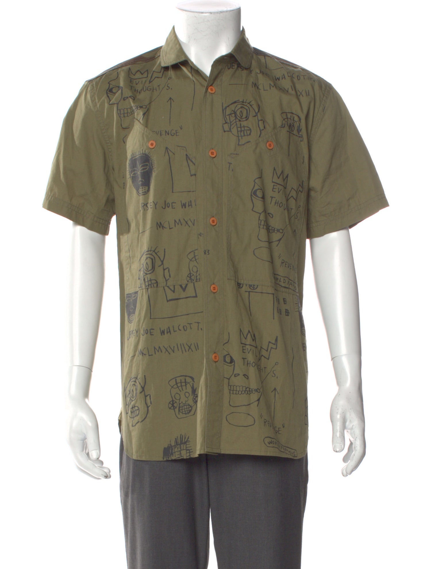 Junya Watanabe Printed Short Sleeve Shirt