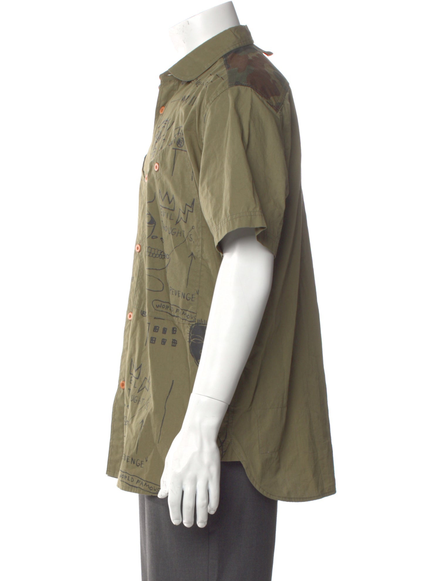Junya Watanabe Printed Short Sleeve Shirt