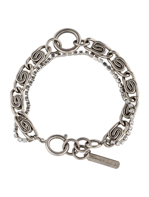 Justine Clenquet Crystal Telly Multistrand Bracelet