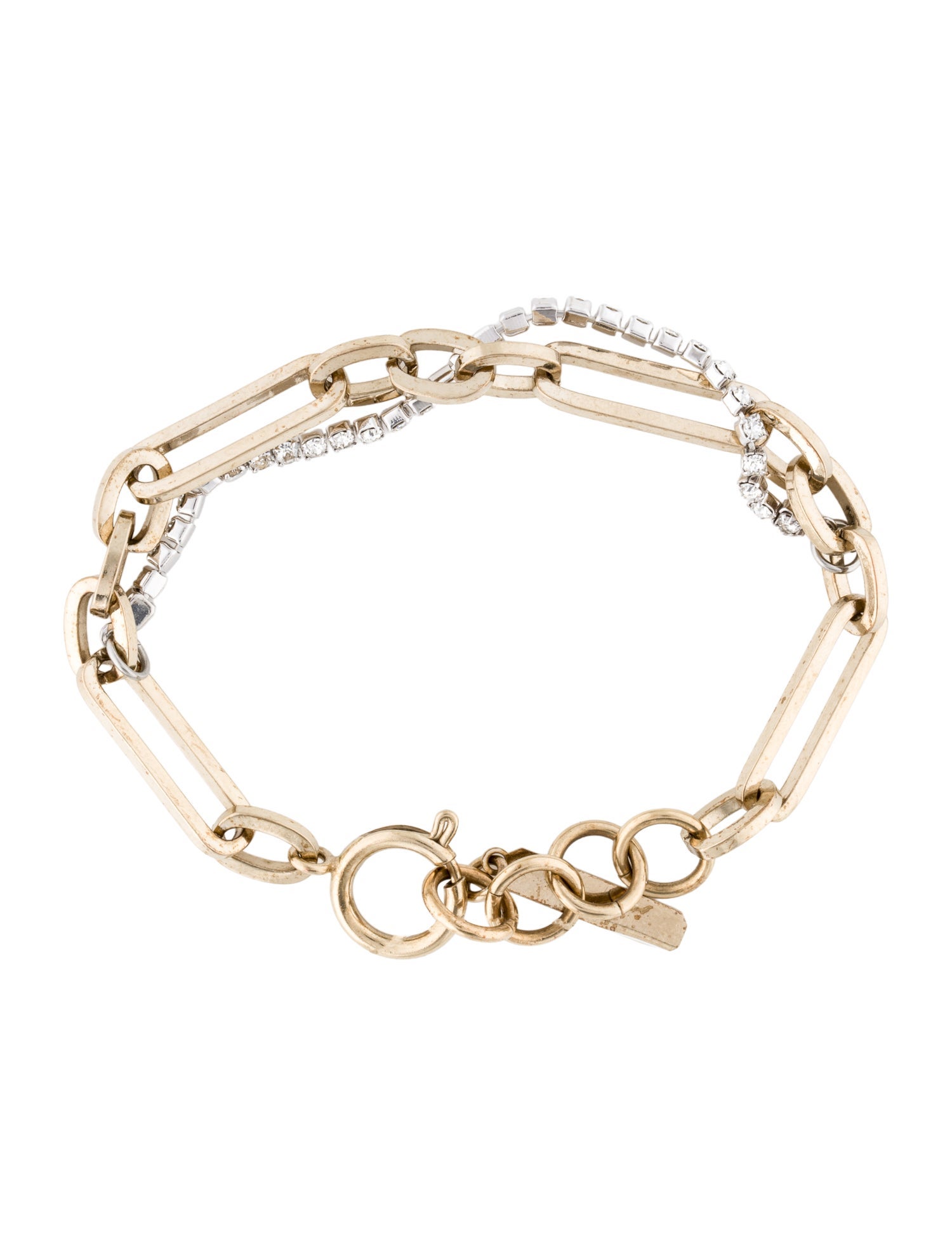Justine Clenquet Crystal Link Bracelet