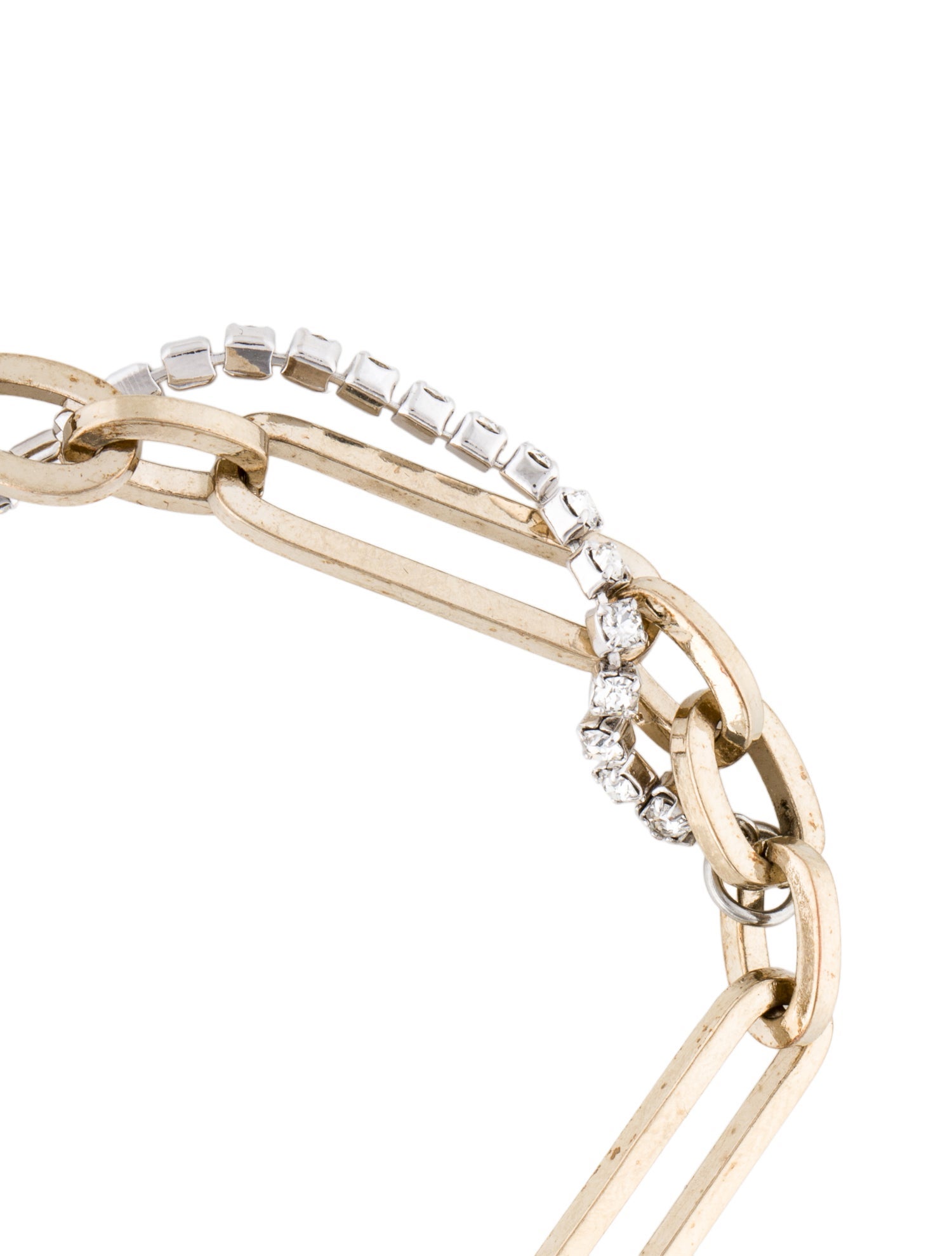 Justine Clenquet Crystal Link Bracelet