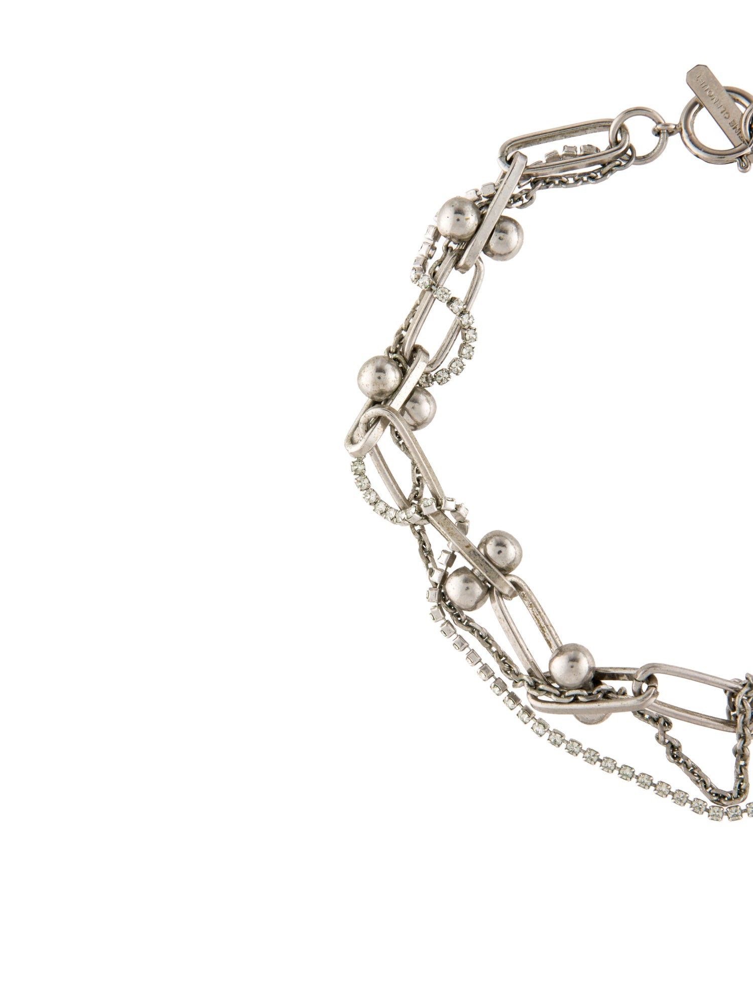 Justine Clenquet Crystal Chain Necklace