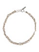 Justine Clenquet Crystal Chain Collar Necklace