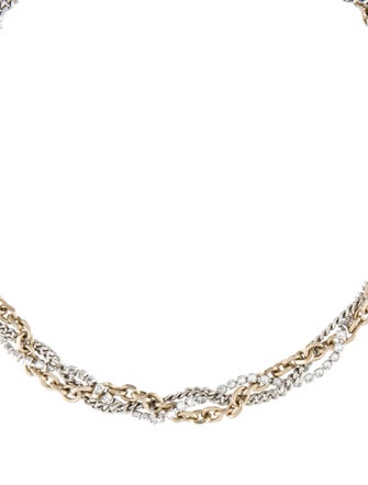Justine Clenquet Crystal Chain Collar Necklace