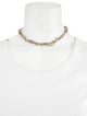 Justine Clenquet Crystal Chain Collar Necklace