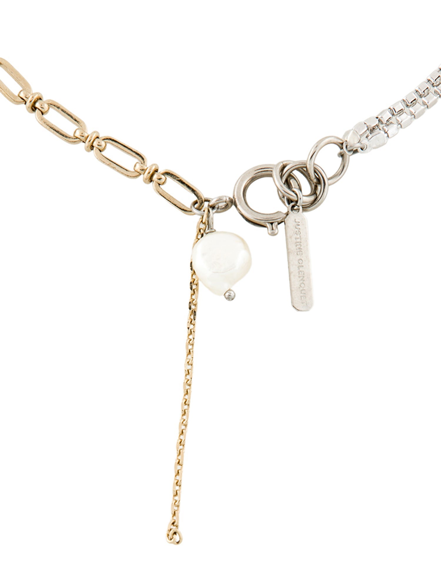 Justine Clenquet Pearl & Crystal Jamie Choker Necklace