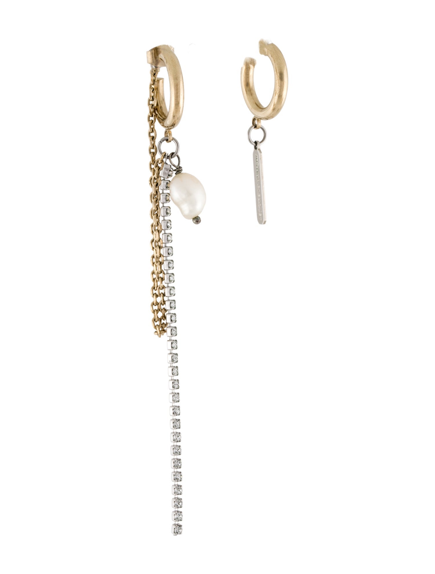 Justine Clenquet Pearl & Crystal Drop Earrings
