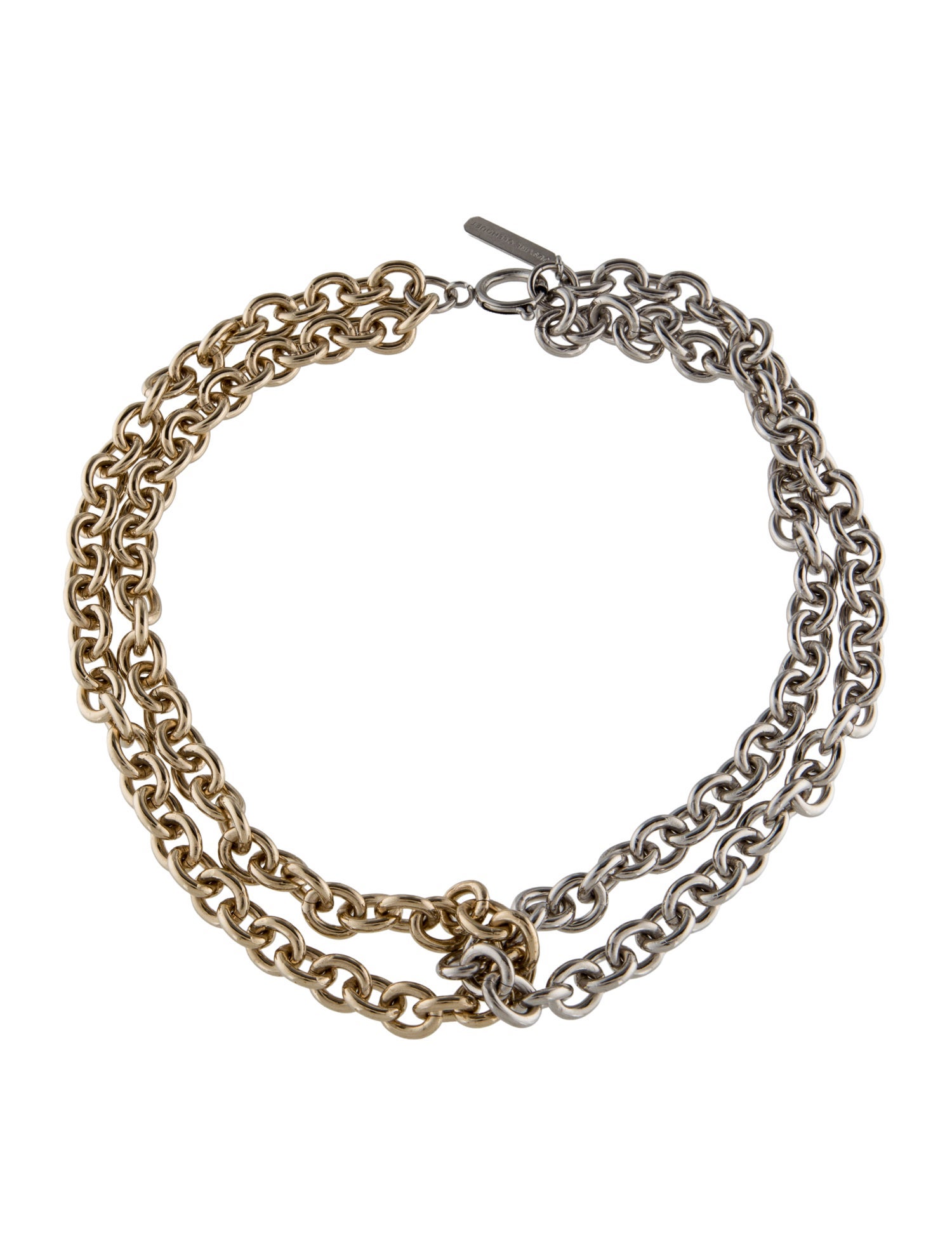 Justine Clenquet Two-Tone Anna Chain Necklace