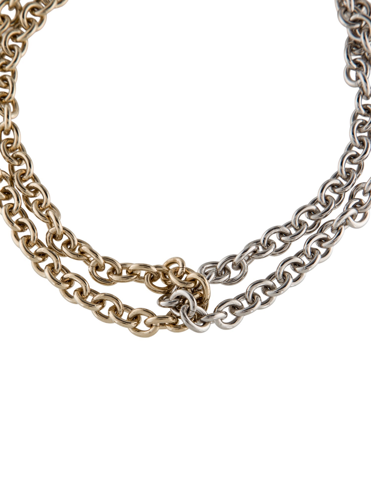 Justine Clenquet Two-Tone Anna Chain Necklace