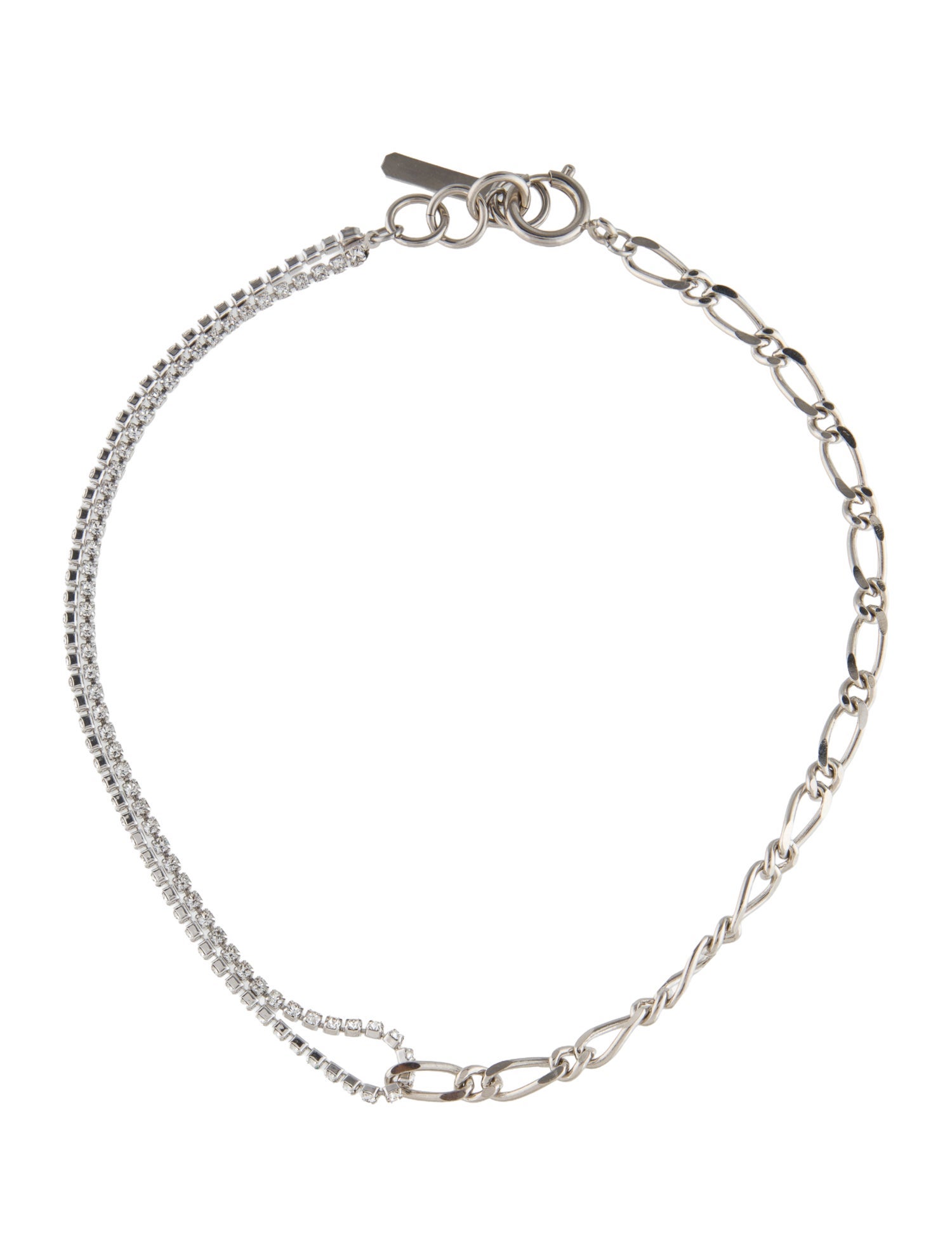 Justine Clenquet Crystal Choker Chain Necklac