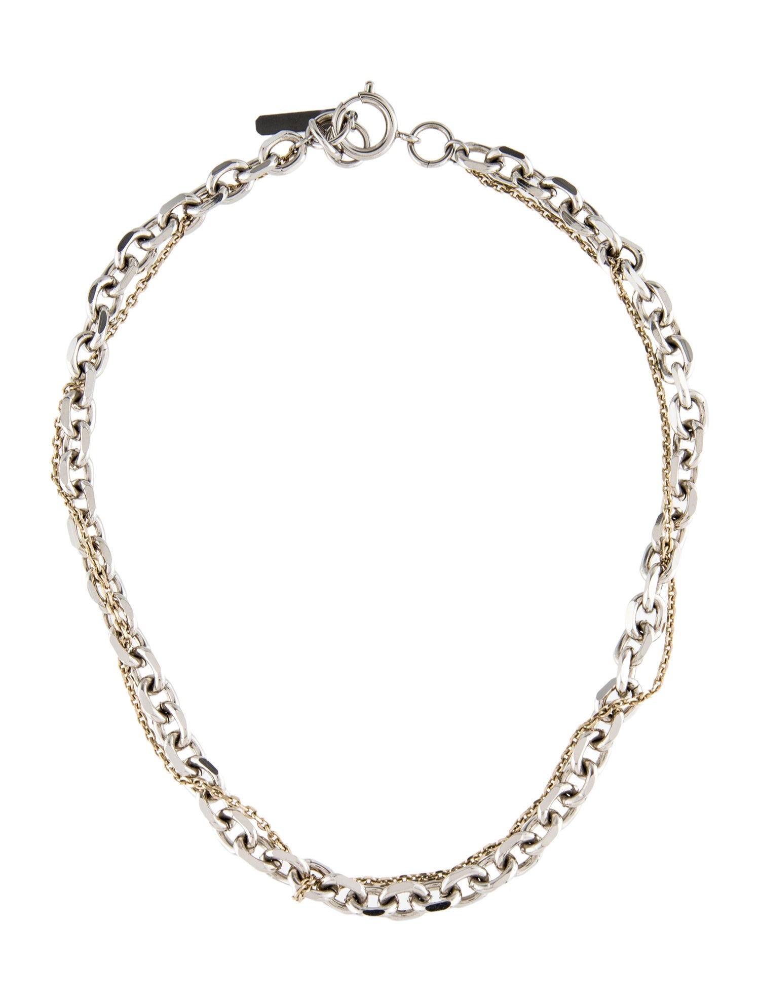 Justine Clenquet Two-Tone Dana Choker Necklace