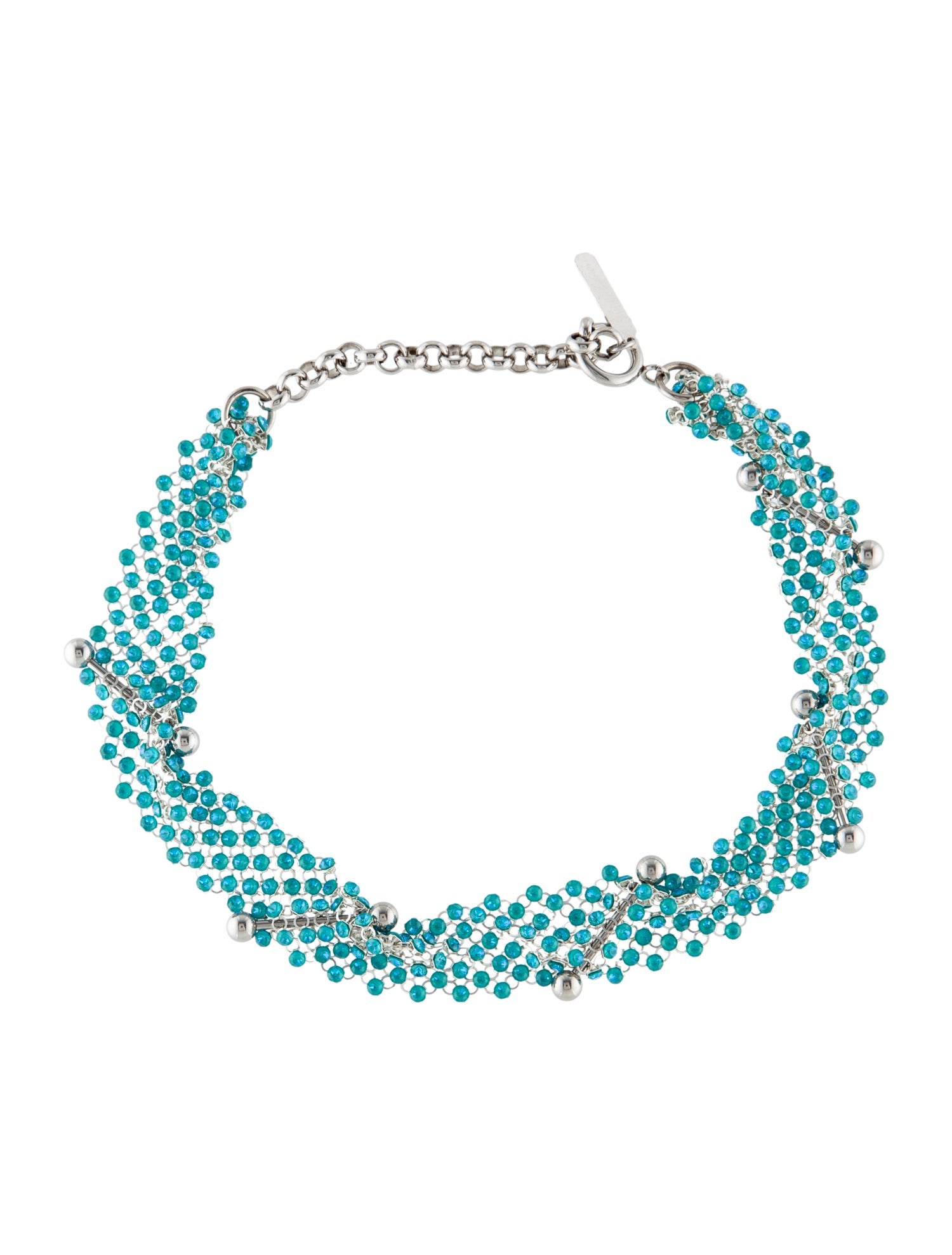 Justine Clenquet Crystal Collar Necklace