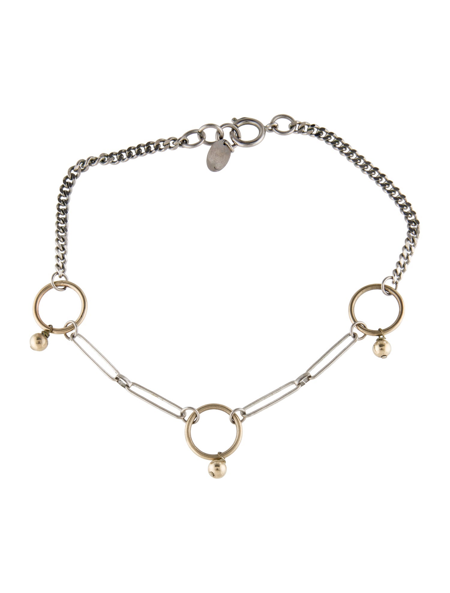 Justine Clenquet Two-Tone Choker Necklace