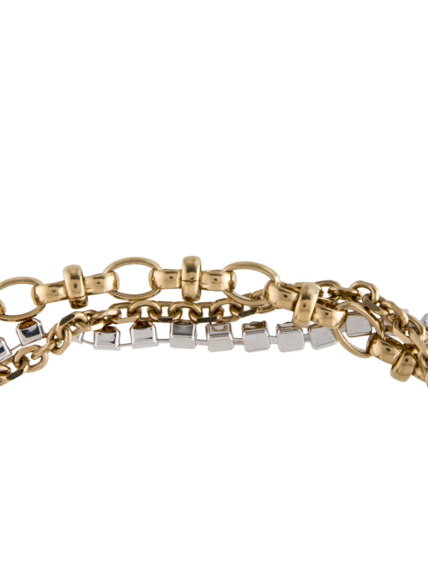 Justine Clenquet Crystal Multistrand Choker Necklace
