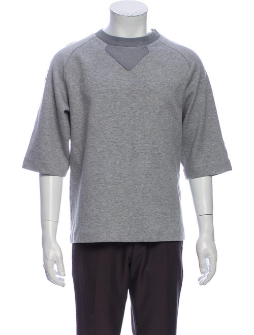 Juun.J Crew Neck Short Sleeve Sweatshirt Grey