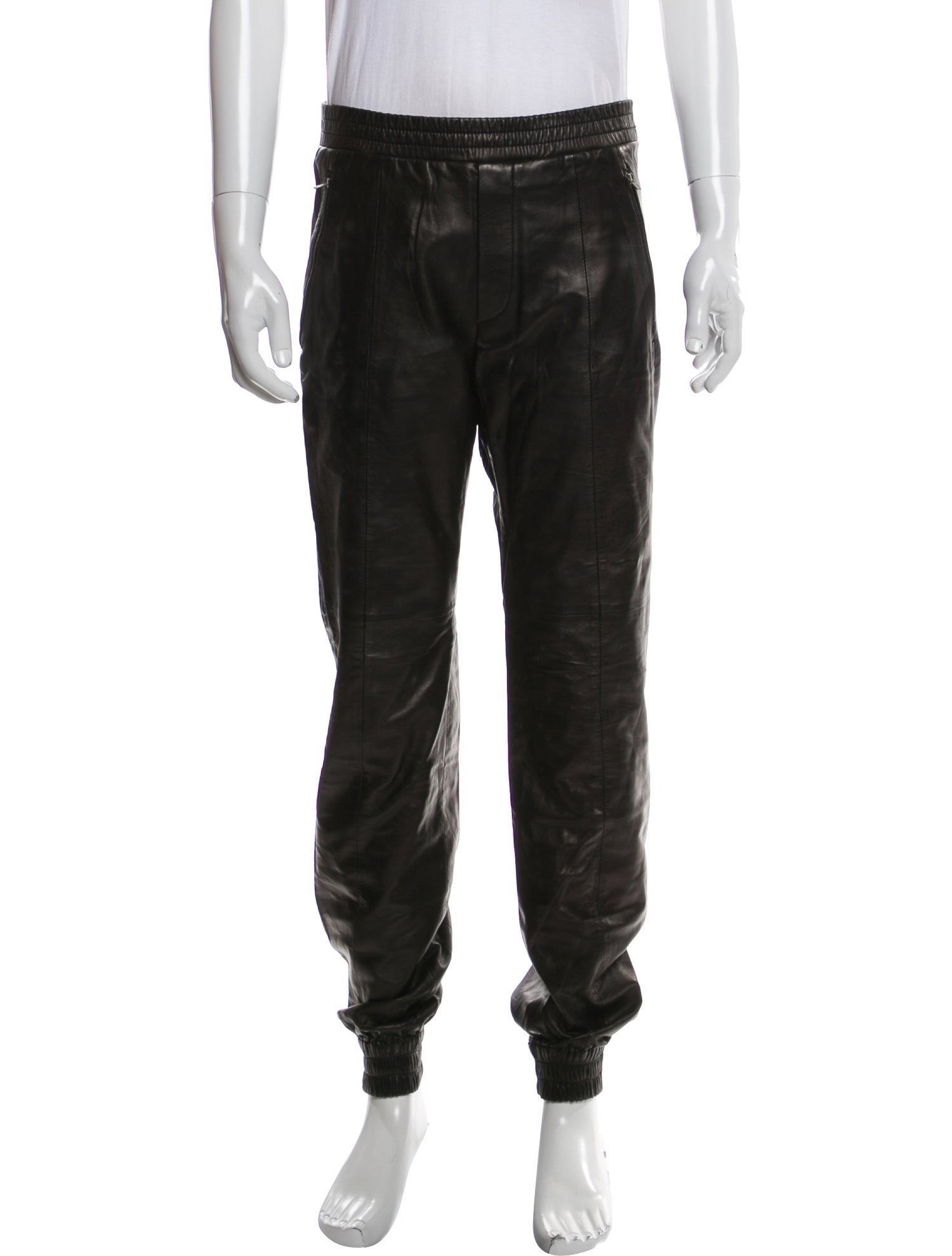 Juun.J Leather Joggers
