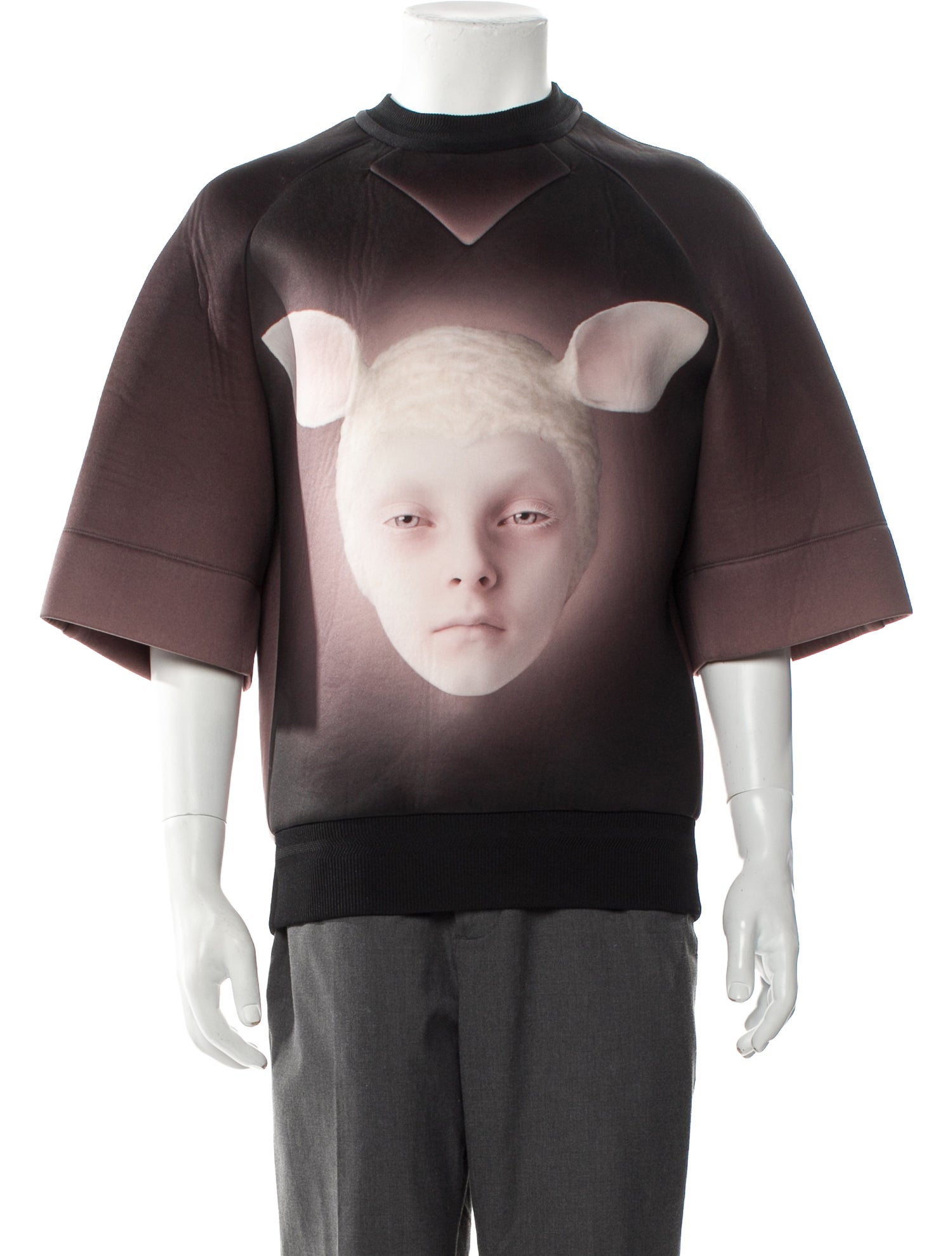 Juun.J Graphic Print Three-Quarter Sleeve Shirt