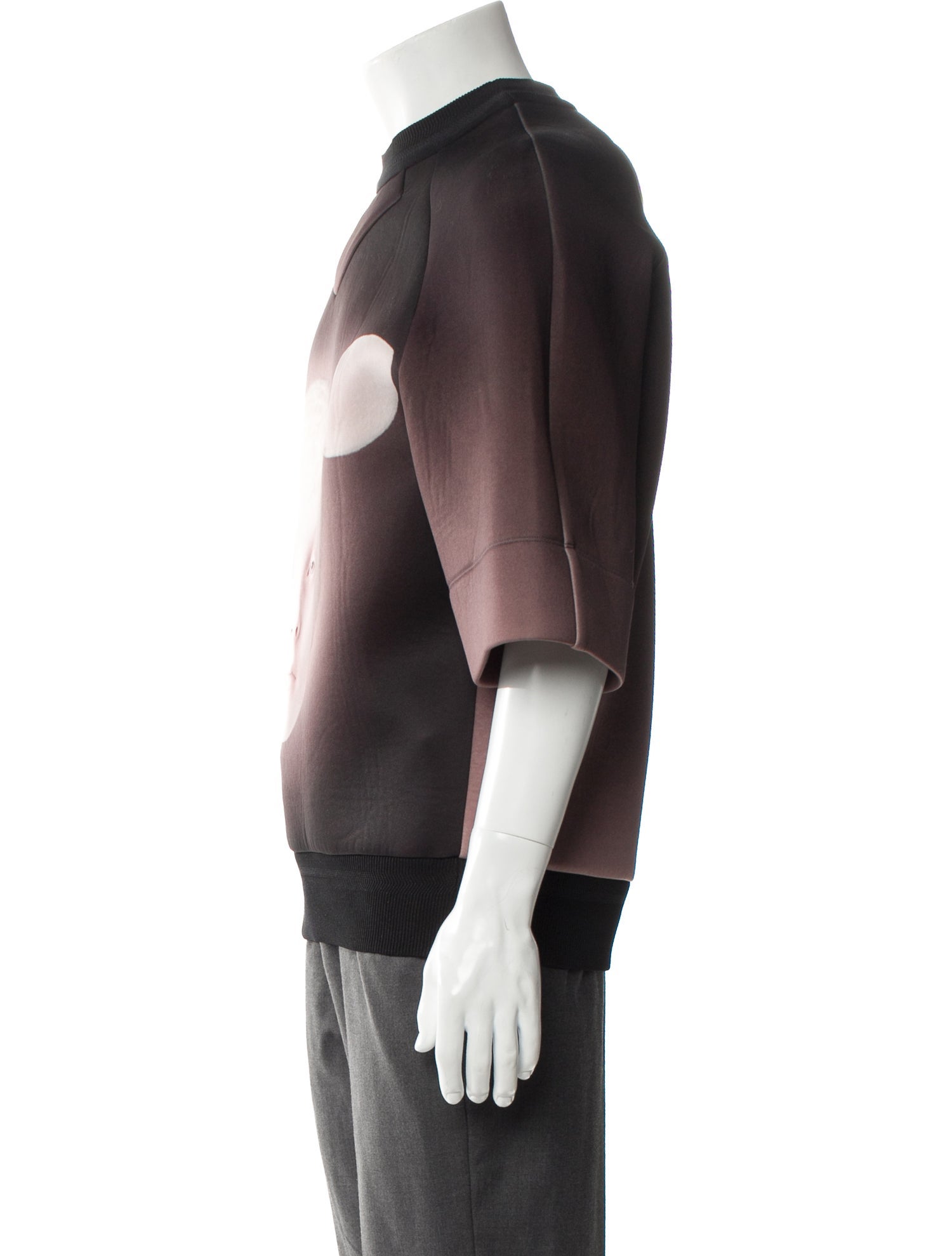 Juun.J Graphic Print Three-Quarter Sleeve Shirt