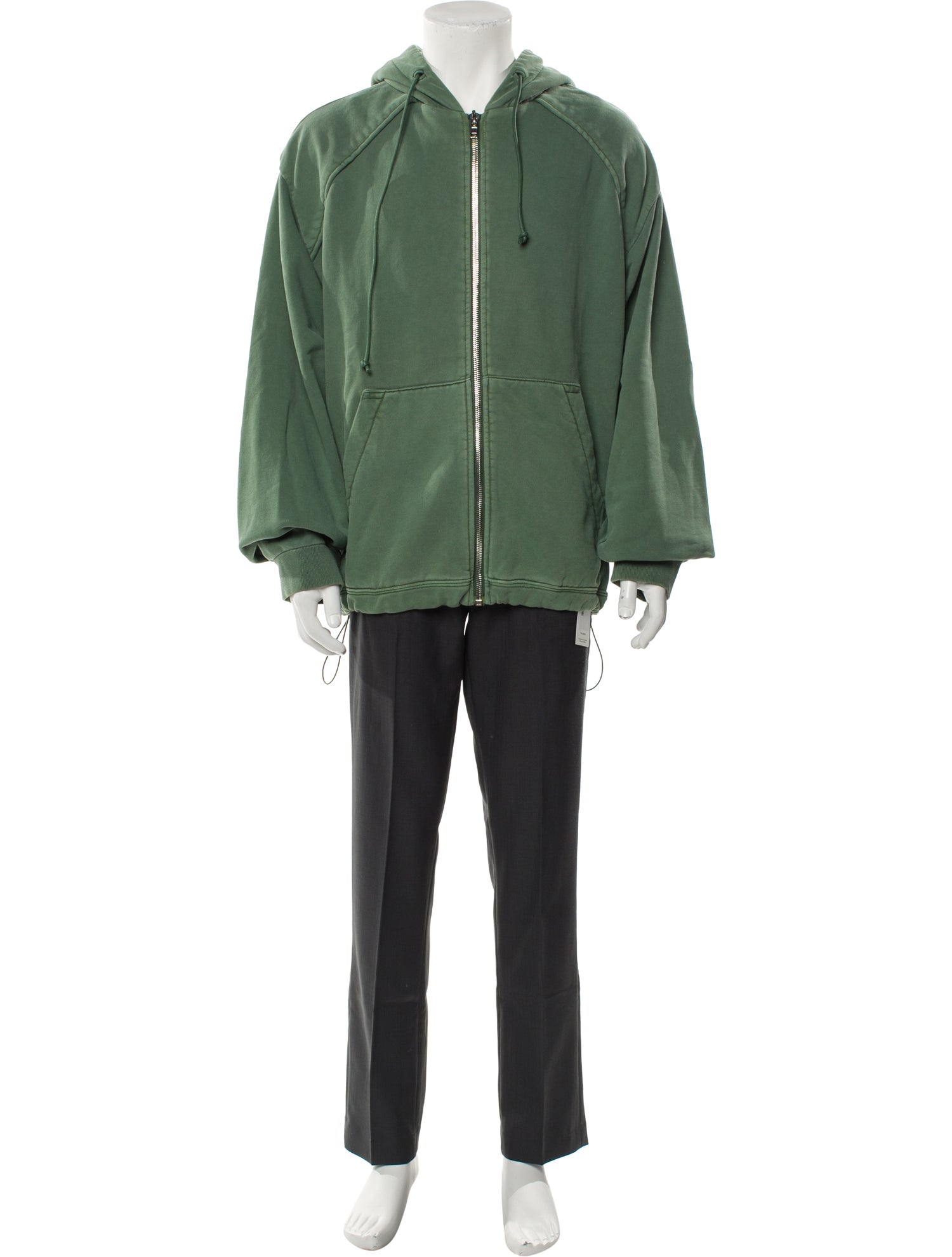 Juun.J V-Neck Long Sleeve Hoodie