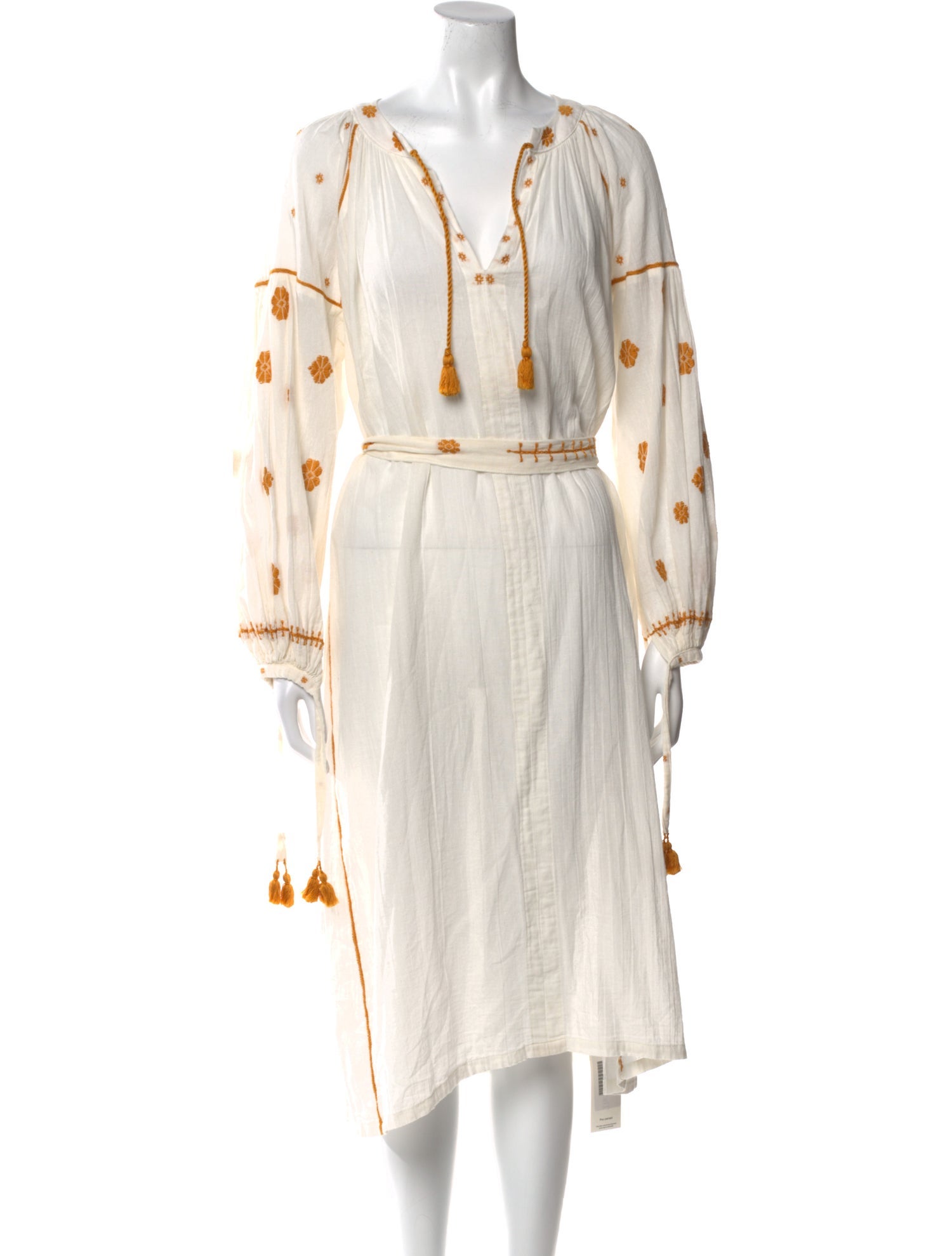 Juun.J V-Neck Midi Length Dress