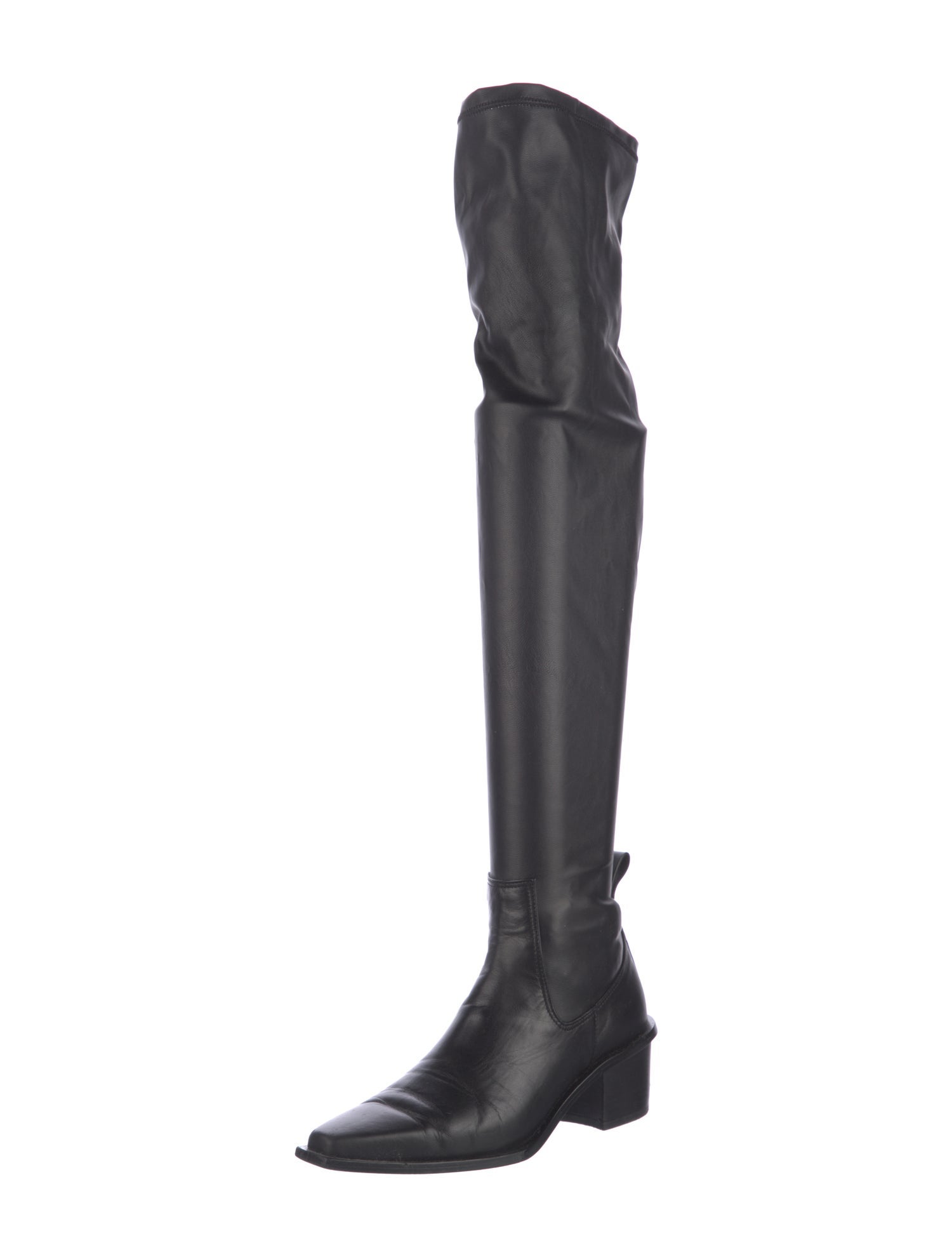 Juun.J Leather Sock Boots