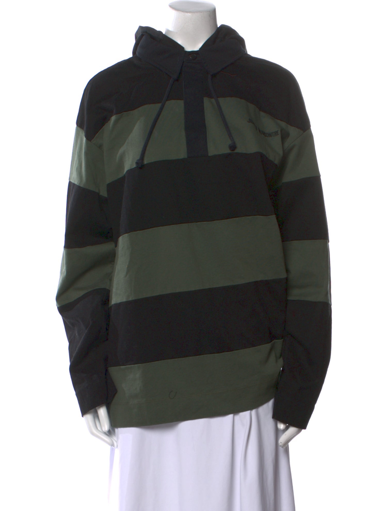 Juun.J Striped Long Sleeve Sweatshirt