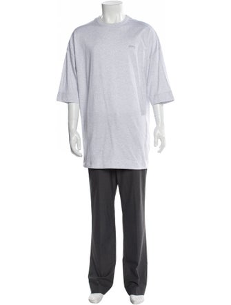 Juun.J Crew Neck Three-Quarter Sleeve T-Shirt