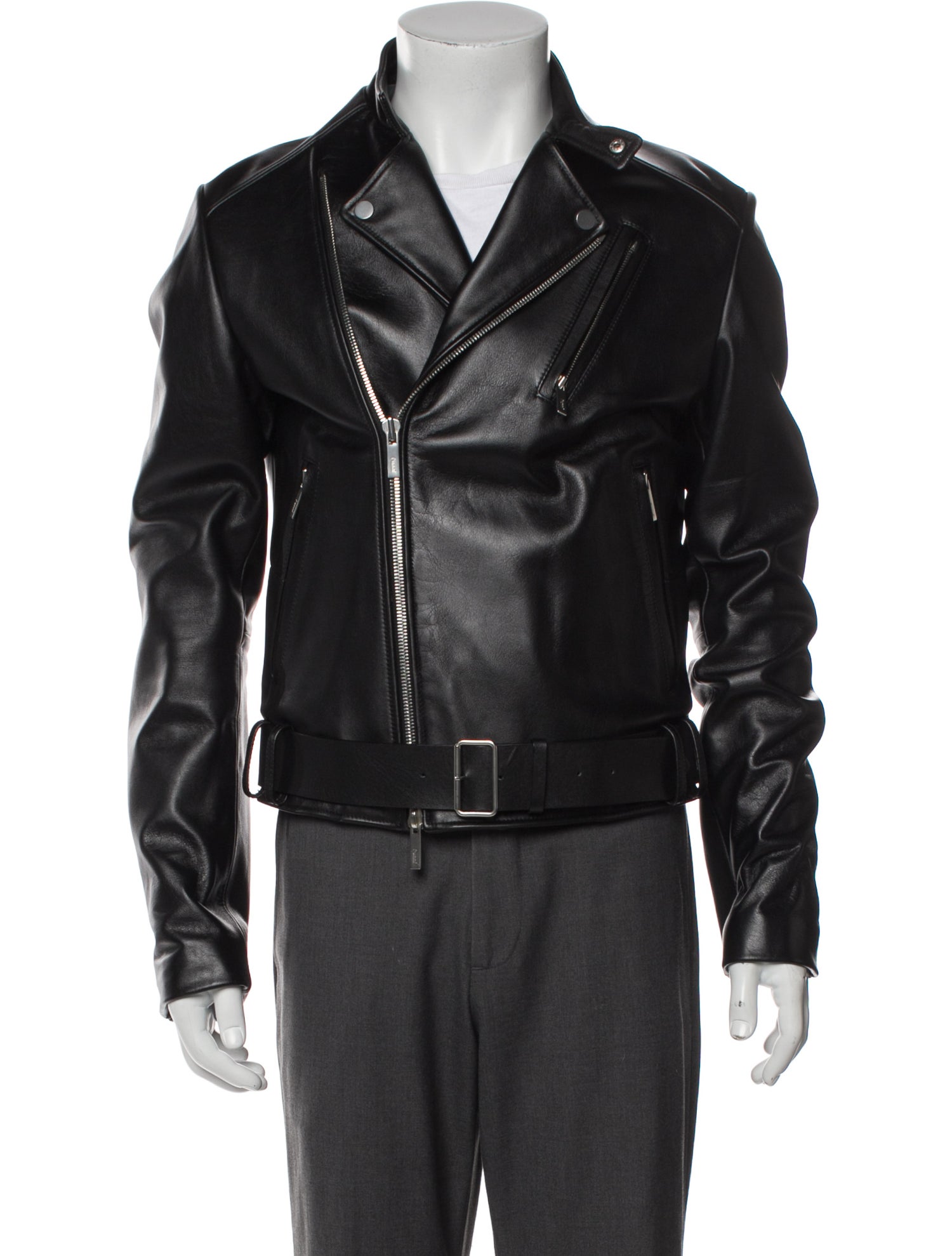 Juun.J Leather Moto Jacket