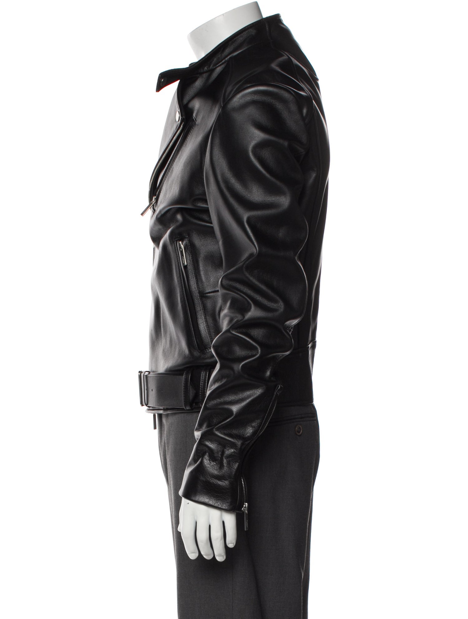 Juun.J Leather Moto Jacket