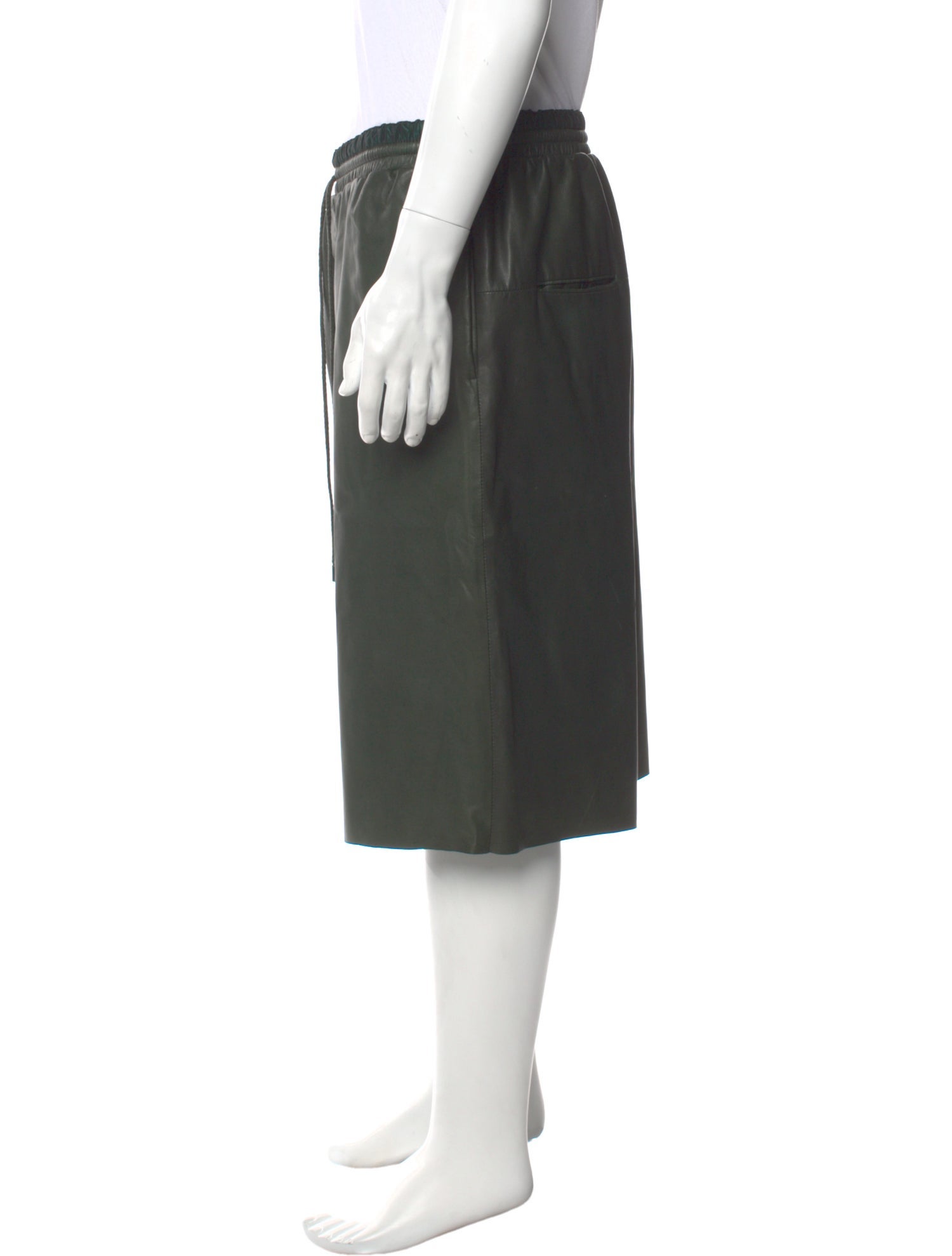 Juun.J Lambskin Shorts