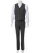 John Varvatos Three-Piece Wool Suit