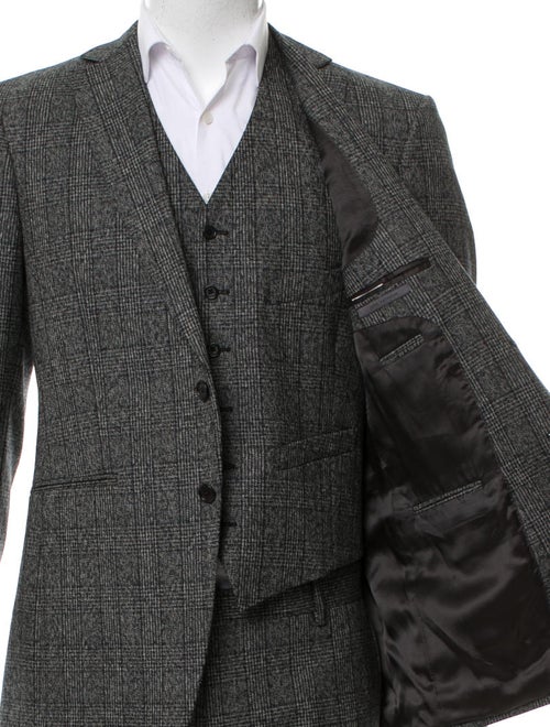 John Varvatos Three-Piece Wool Suit
