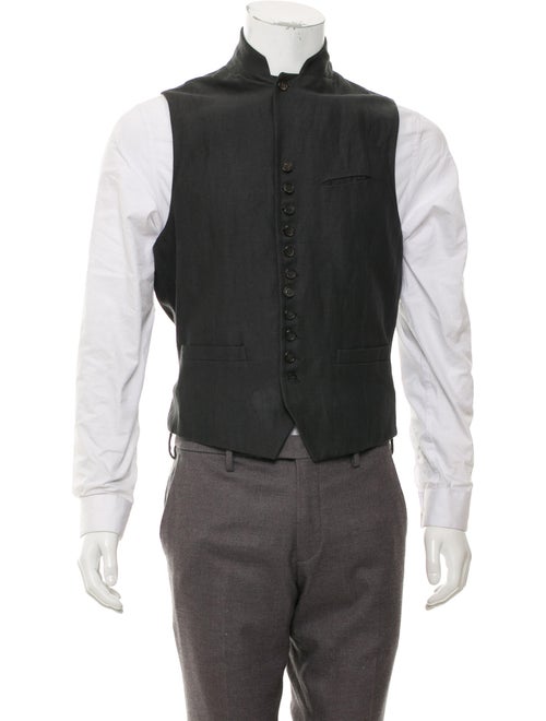 John Varvatos Linen Suit Vest