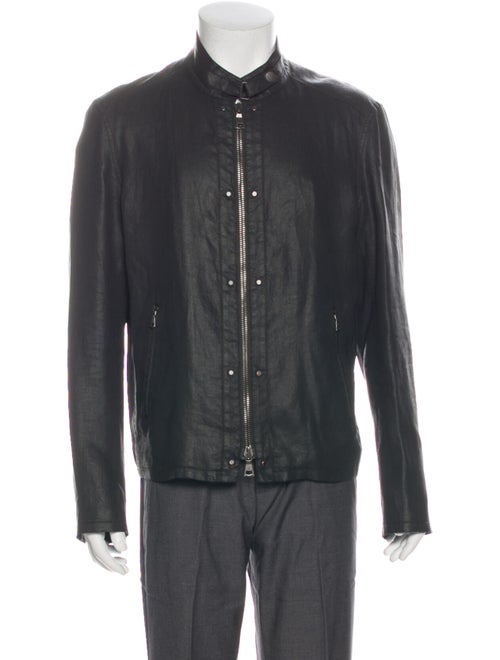 John Varvatos Linen Harrington Jacket