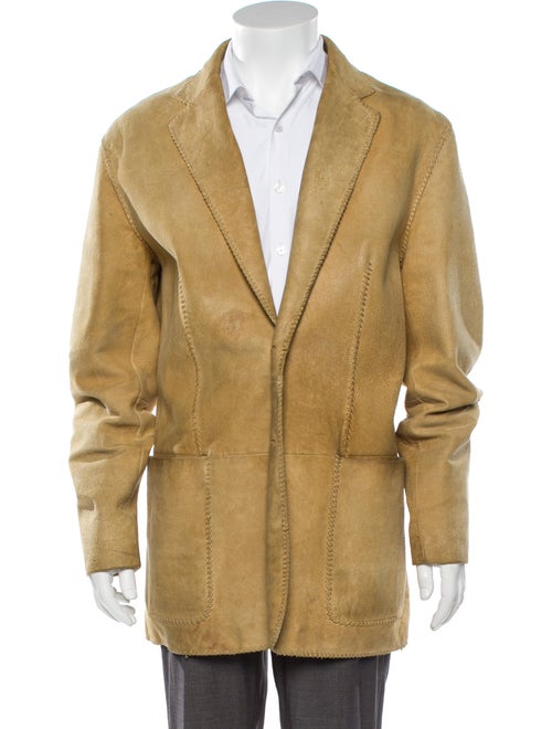 John Varvatos Leather Sport Coat