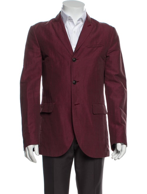 John Varvatos Striped Sport Coat Red