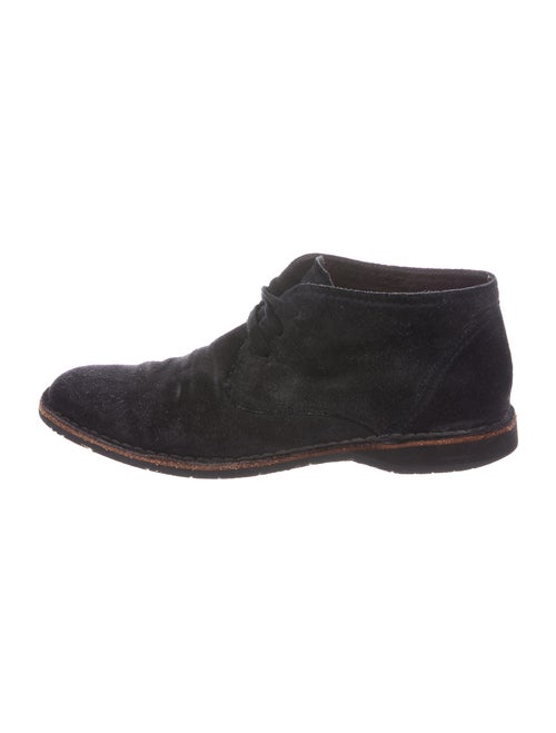 John Varvatos Suede Lace-Up Boots Blue