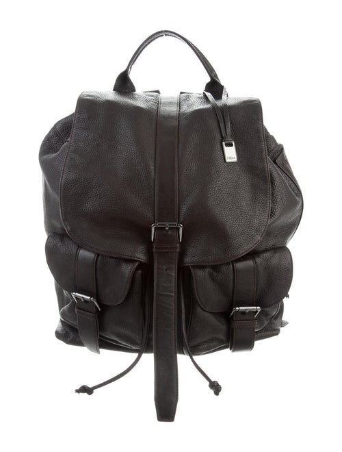 John Varvatos Leather Backpacks Brown