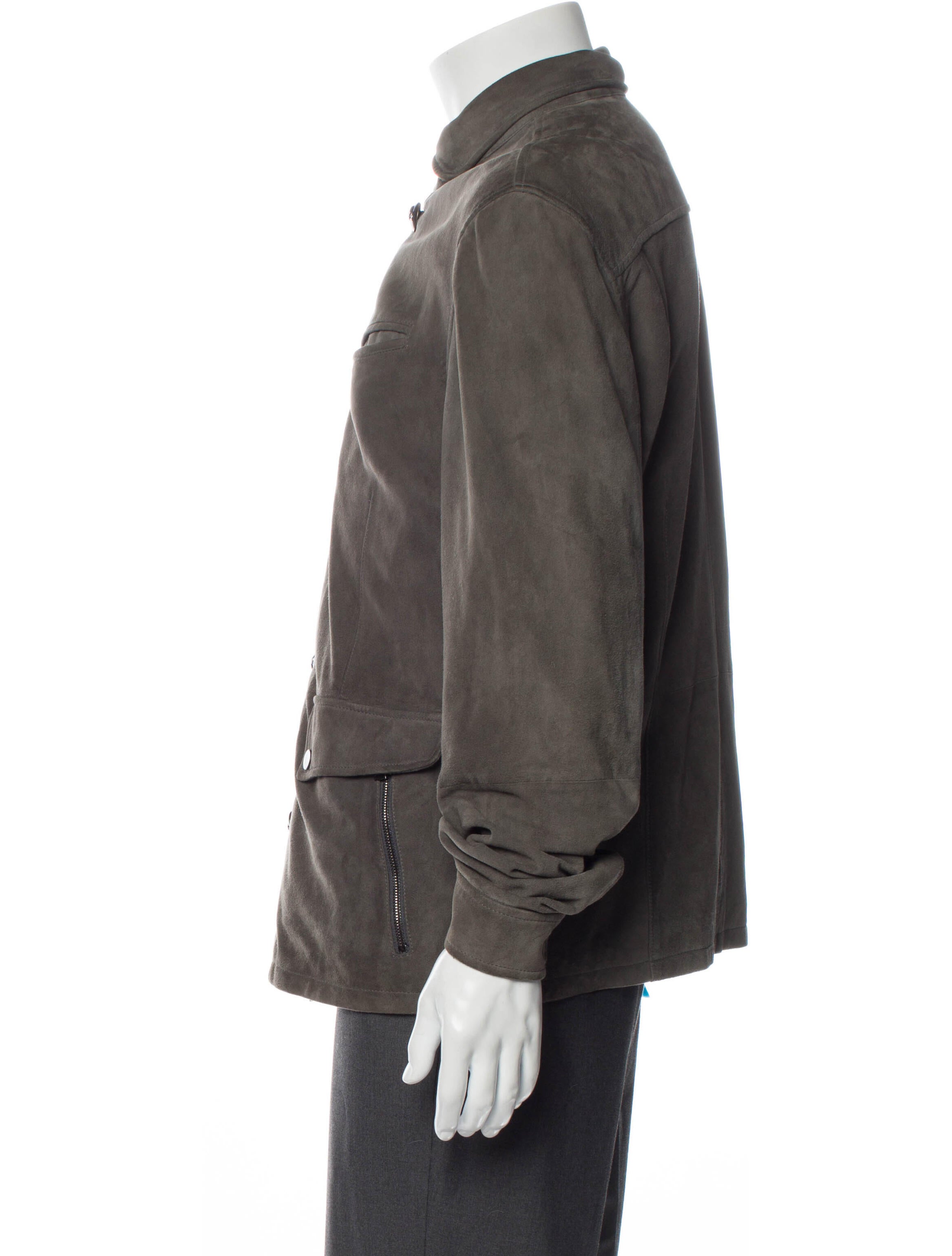 John Varvatos Suede Utility Jacket