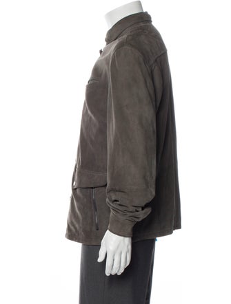 John Varvatos Suede Utility Jacket