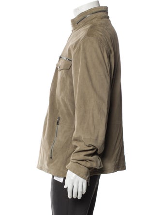 John Varvatos Suede Utility Jacket