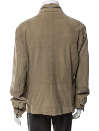John Varvatos Suede Utility Jacket