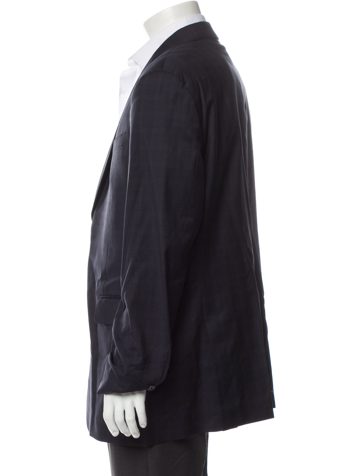 John Varvatos Plaid Print Blazer