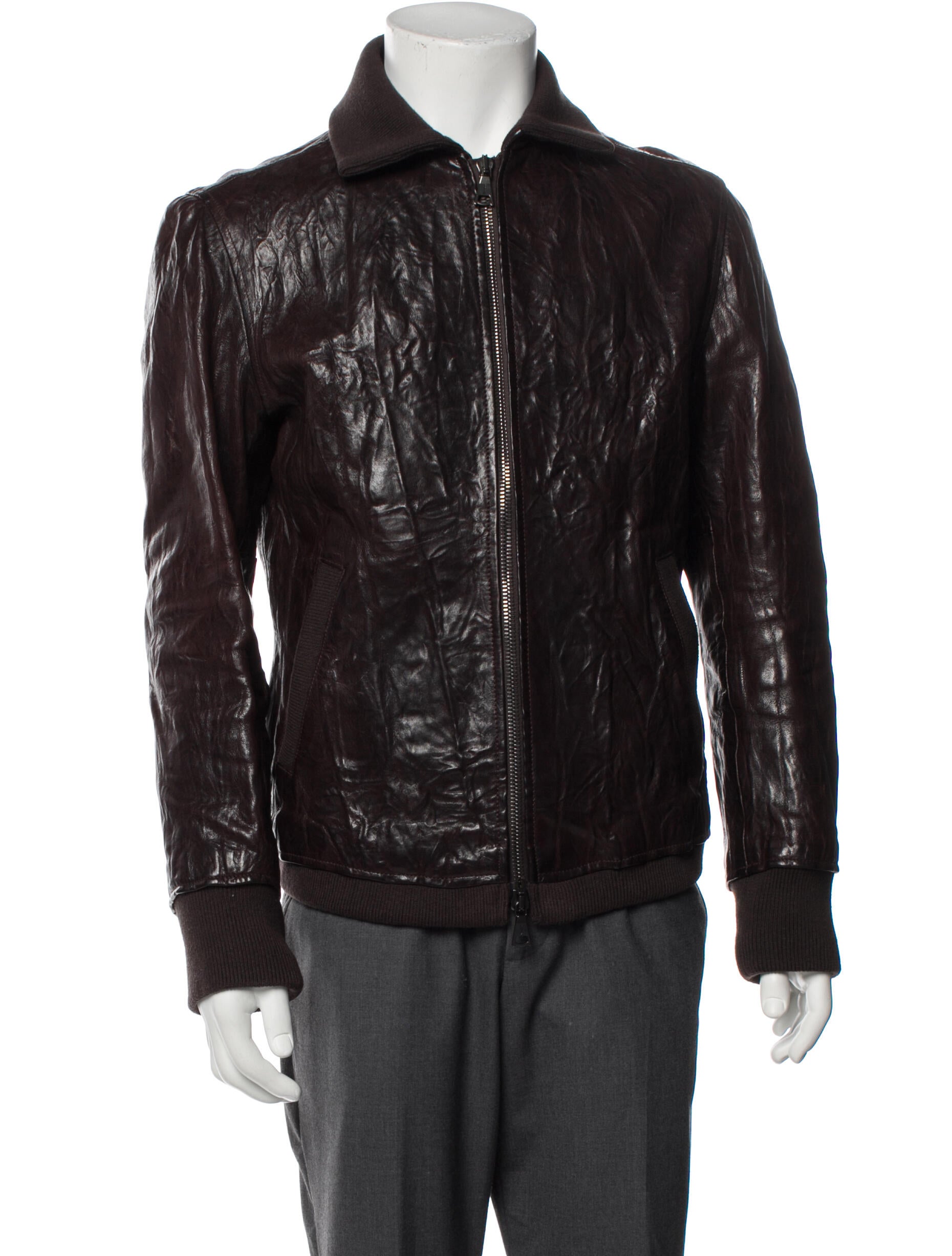 John Varvatos Leather Moto Jacket