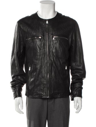 John Varvatos Leather Moto Jacket