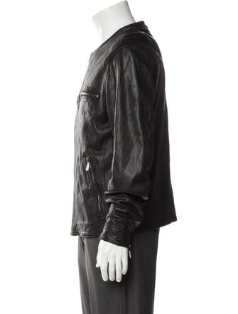 John Varvatos Leather Moto Jacket