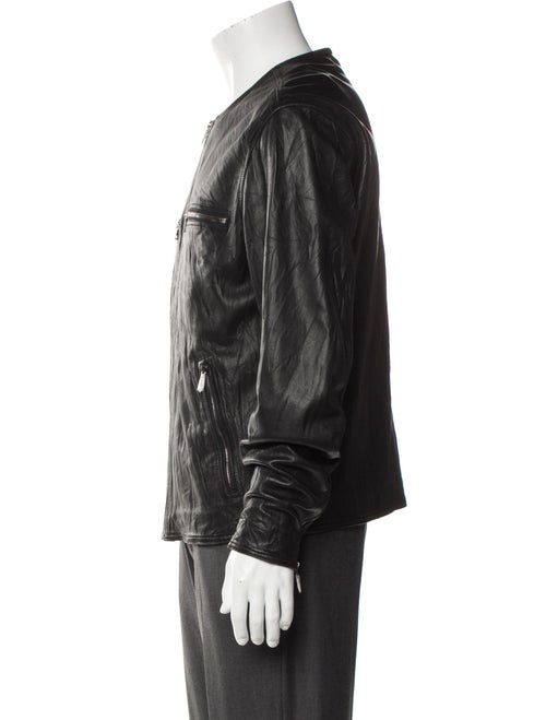 John Varvatos Leather Moto Jacket
