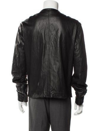 John Varvatos Leather Moto Jacket