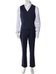 John Varvatos Virgin Wool Three-Piece Suit Vest